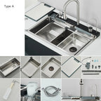 Kit Évier cuisine multifonction - 75X45 A Nickel