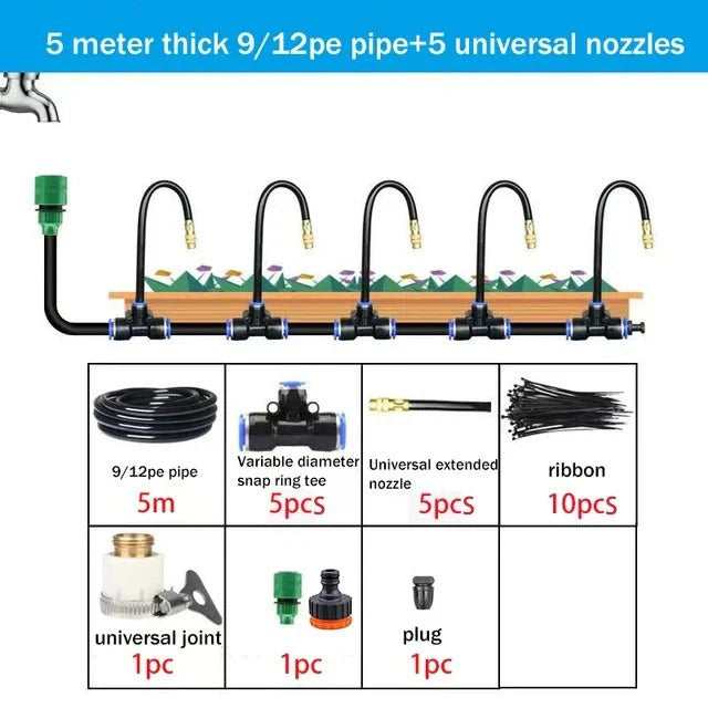 Kit Irrigation Goutte à Goutte Universel - 5m - 5 buses