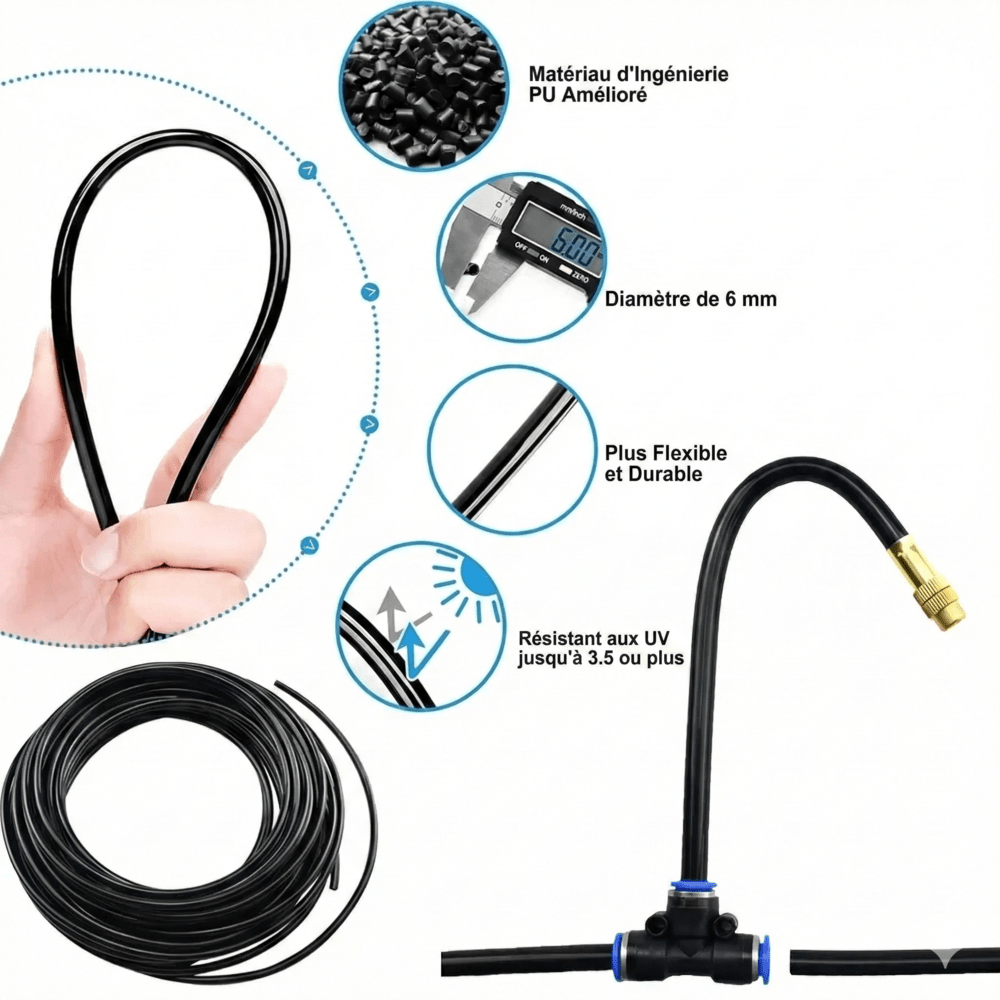 Kit Irrigation Goutte à Goutte Universel - 5m - 5 buses