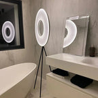 Lampadaire Anneau LED sur Trépied - Blanc chaud