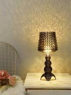 Lampadaire Baroque Transparent Style Cristal - D30 H70CM noir