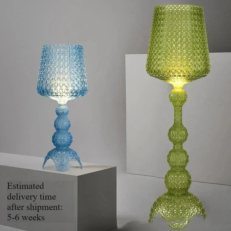 Lampadaire Baroque Transparent Style Cristal - D50 H166CM transparant