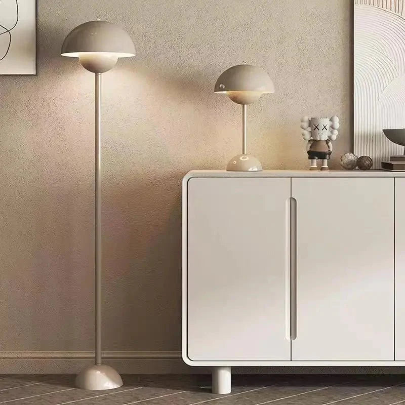 Lampadaire Champignon Rétro 70s 165cm - Gris