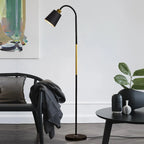 Lampadaire Classique Abat - Jour Orientable - Noir