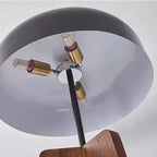 Lampadaire Design Bois Massif et Abat - jour Champignon - B