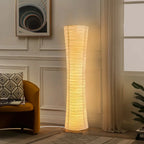 Lampadaire en Papier Riz Froissé -