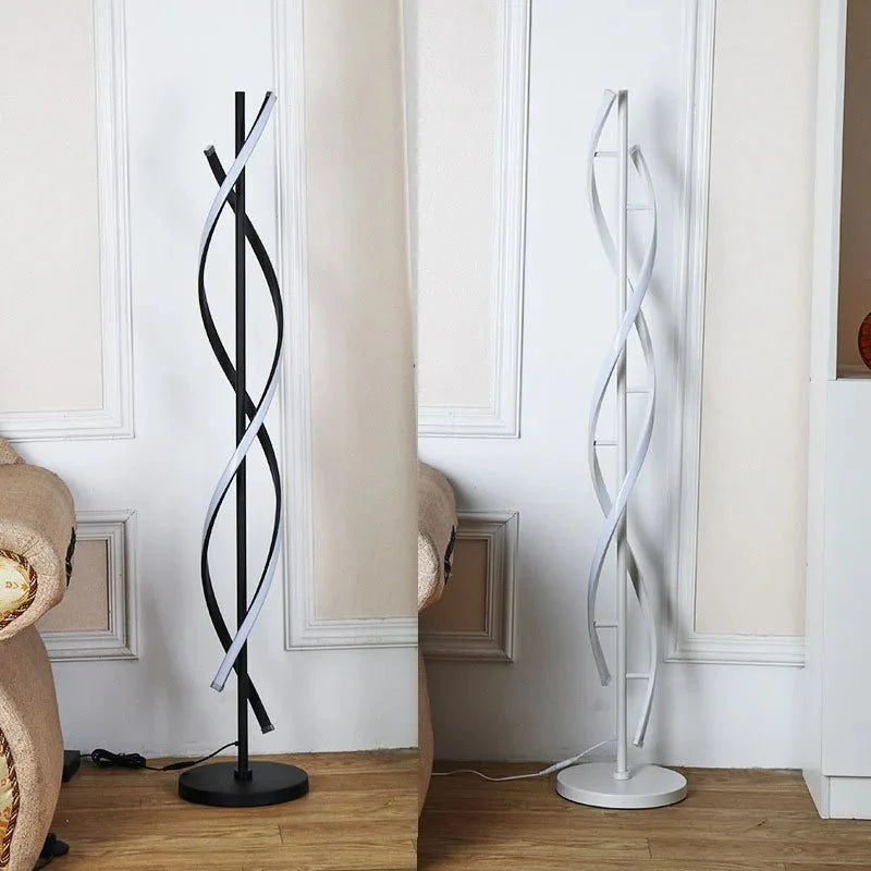 Lampadaire LED Spirale Design Moderne - A