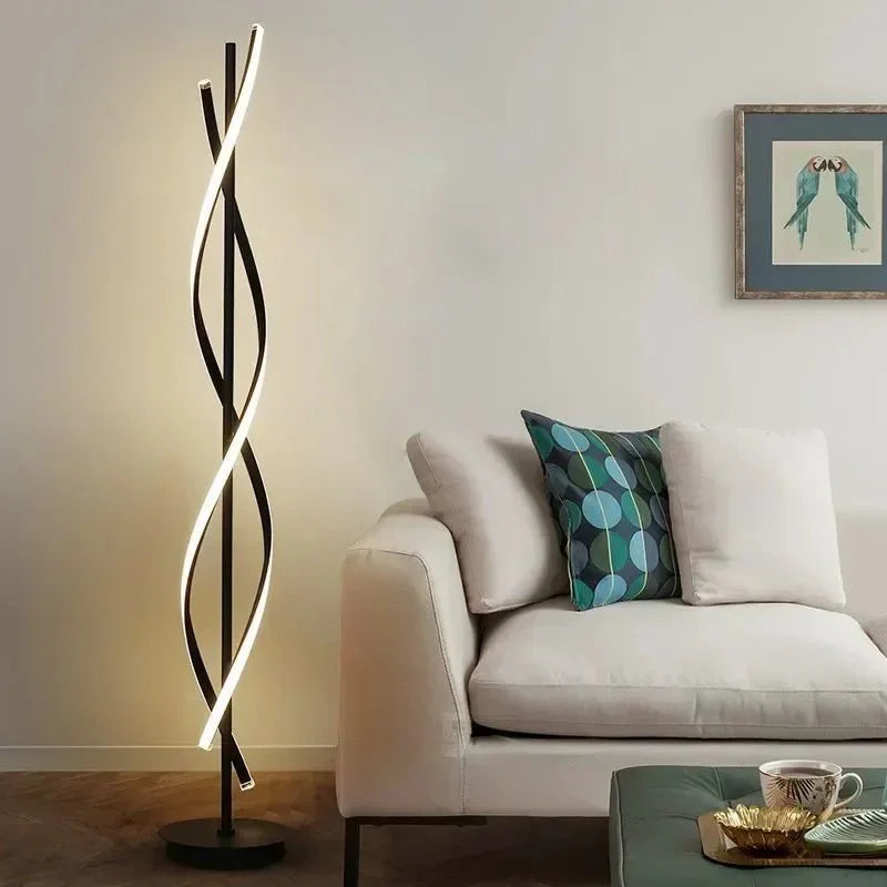 Lampadaire LED Spirale Design Moderne - A