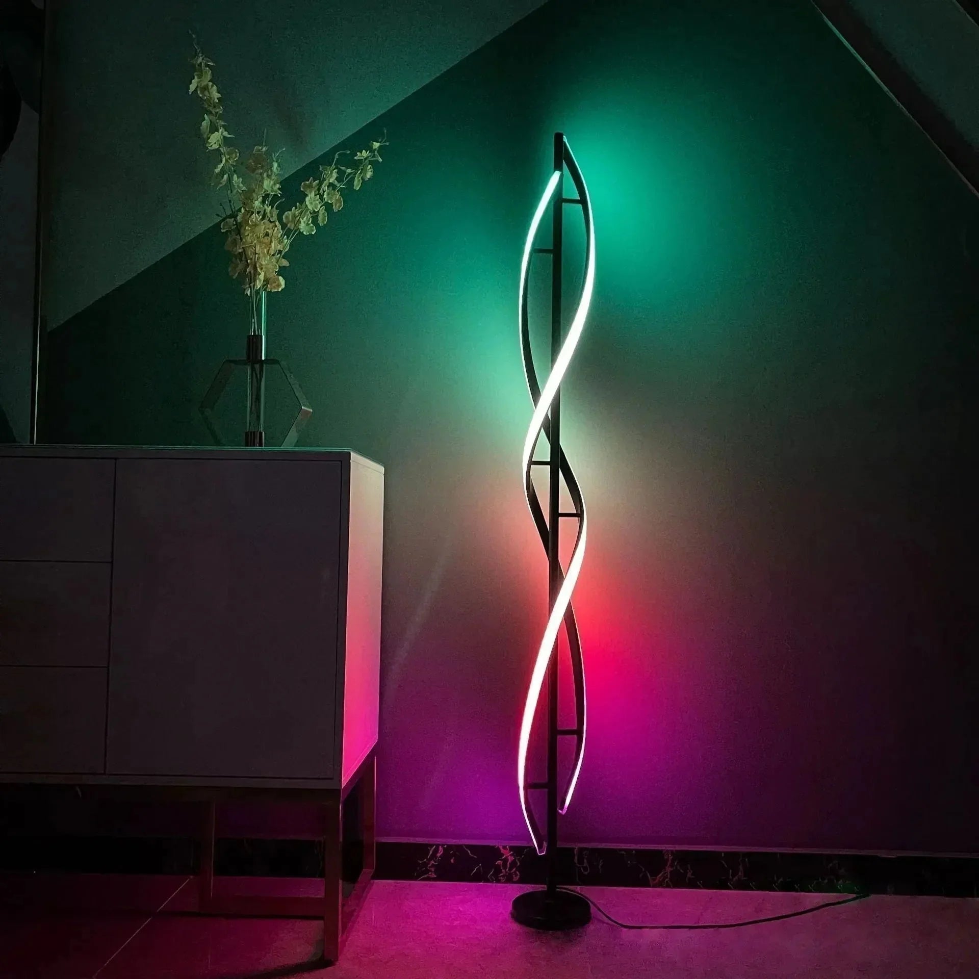 Lampadaire LED Spirale Design Moderne - A