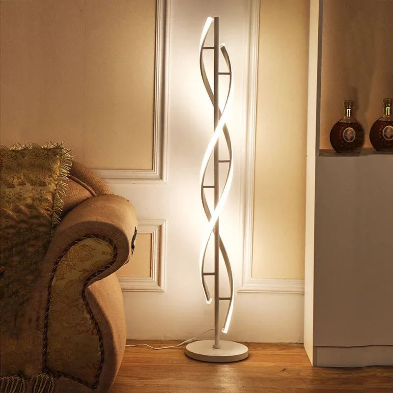 Lampadaire LED Spirale Design Moderne - B