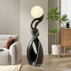 Lampadaire Sculptural avec Globe - E