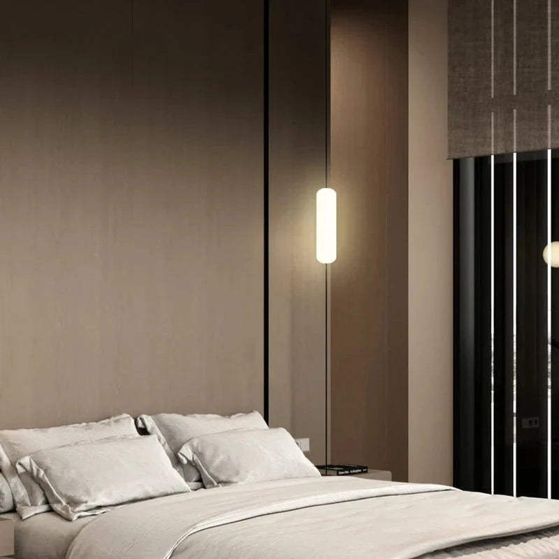Lampadaire Tube LED Vertical Minimaliste - 1 LED
