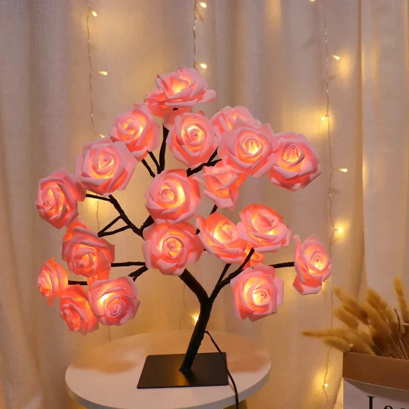 Lampe Arbre à Roses Lumineuses LED - A