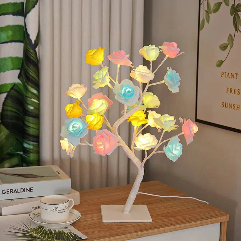 Lampe Arbre à Roses Lumineuses LED - B