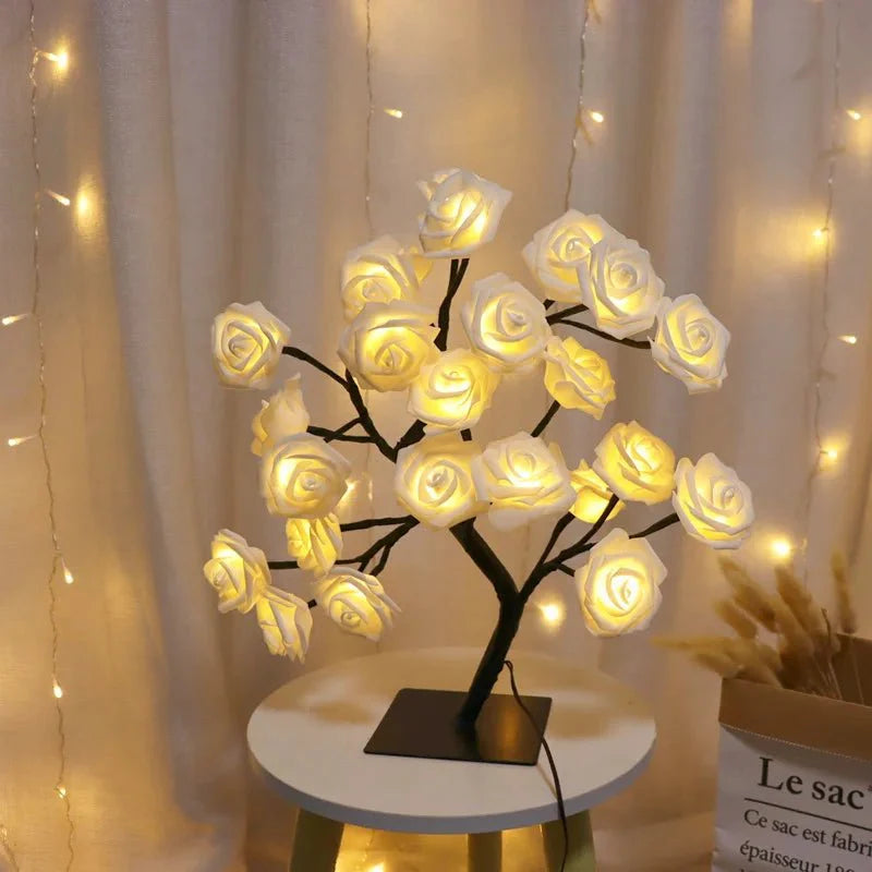 Lampe Arbre à Roses Lumineuses LED - C