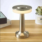 Lampe de Chevet Champignon en Métal - Argentée