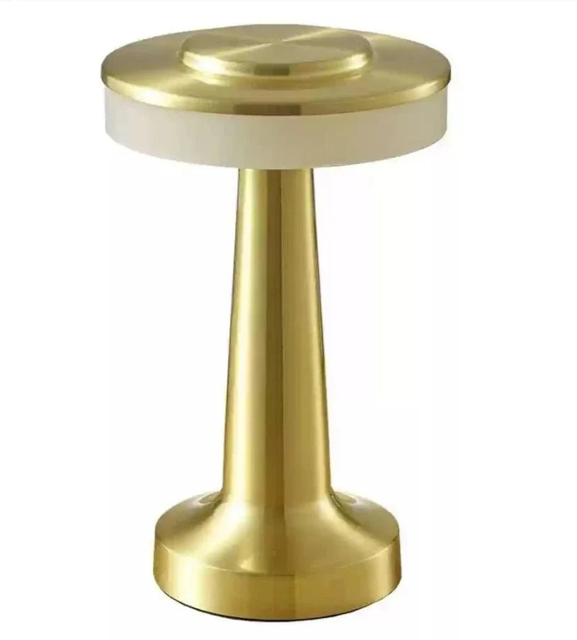 Lampe de Chevet Champignon en Métal - Dorée
