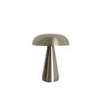 Lampe de Chevet Champignon Métal - Argentée