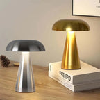 Lampe de Chevet Champignon Métal - Dorée