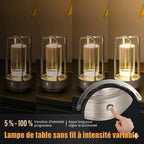 Lampe de Chevet Design Lanterne - Dorée
