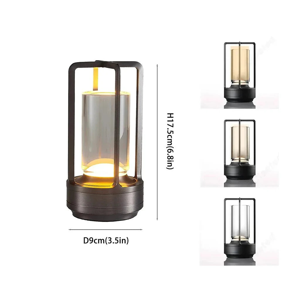 Lampe de Chevet Design Lanterne - Noir
