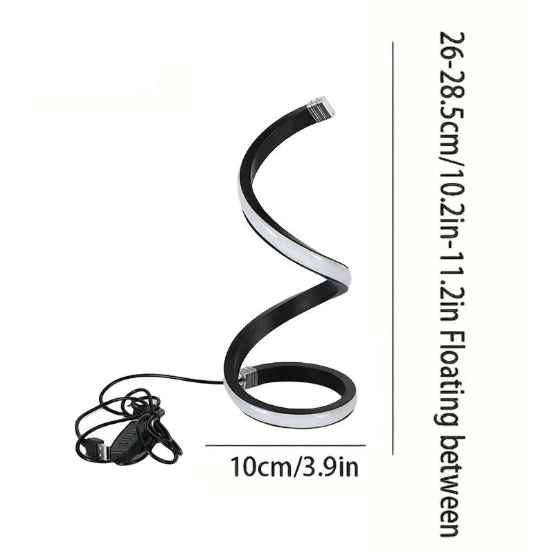 Lampe de Chevet Design Spirale LED - A