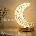 Lampe de Chevet Lune Cristal Tactile -
