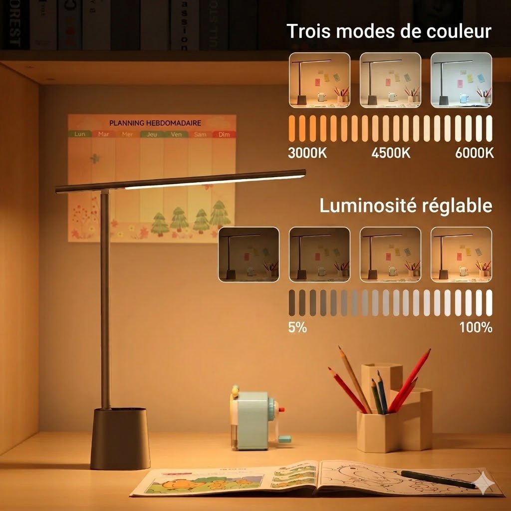 Lampe de Chevet Pliable - Blanc