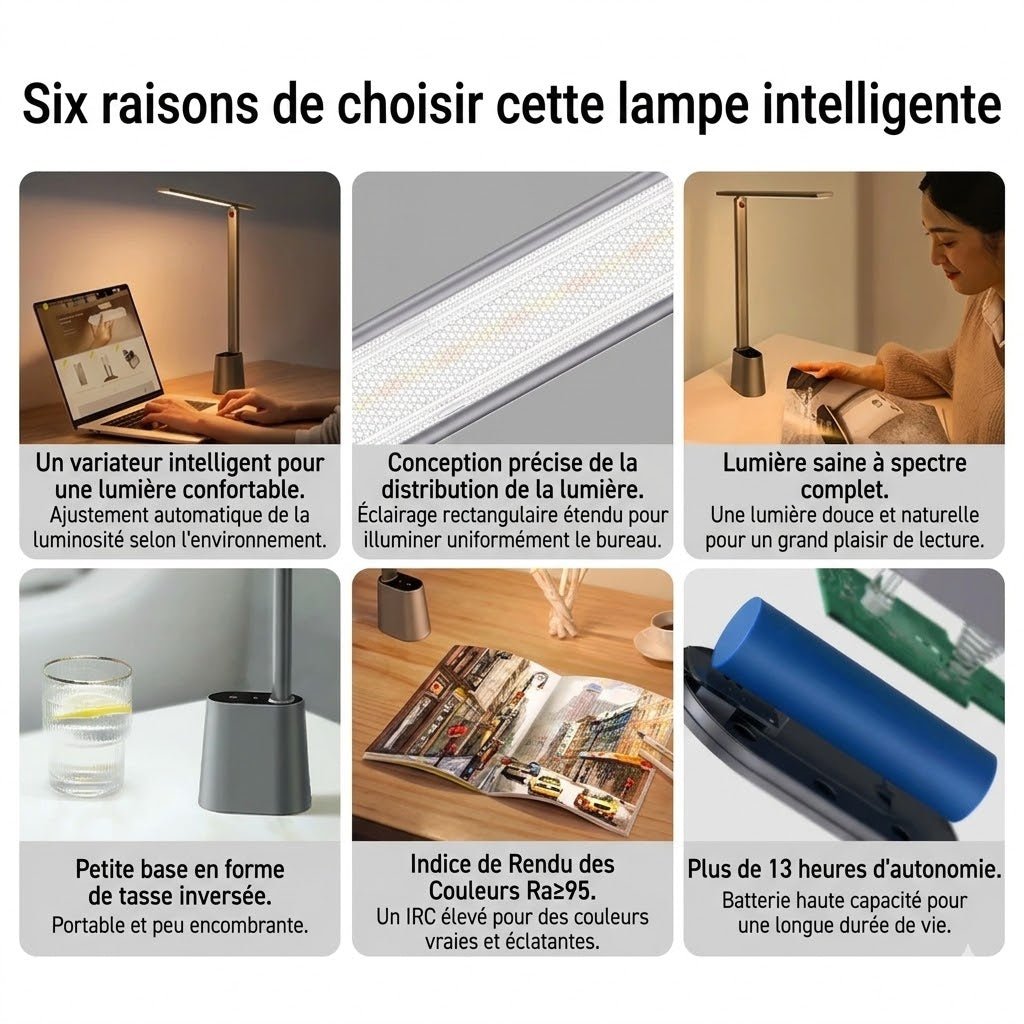 Lampe de Chevet Pliable - Blanc