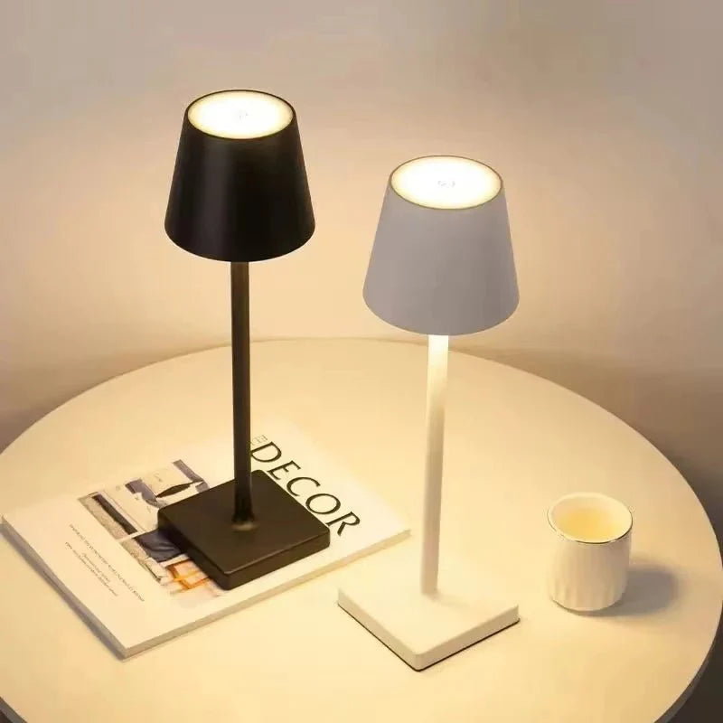Lampe de Chevet Sans Fil Moderne - Noir