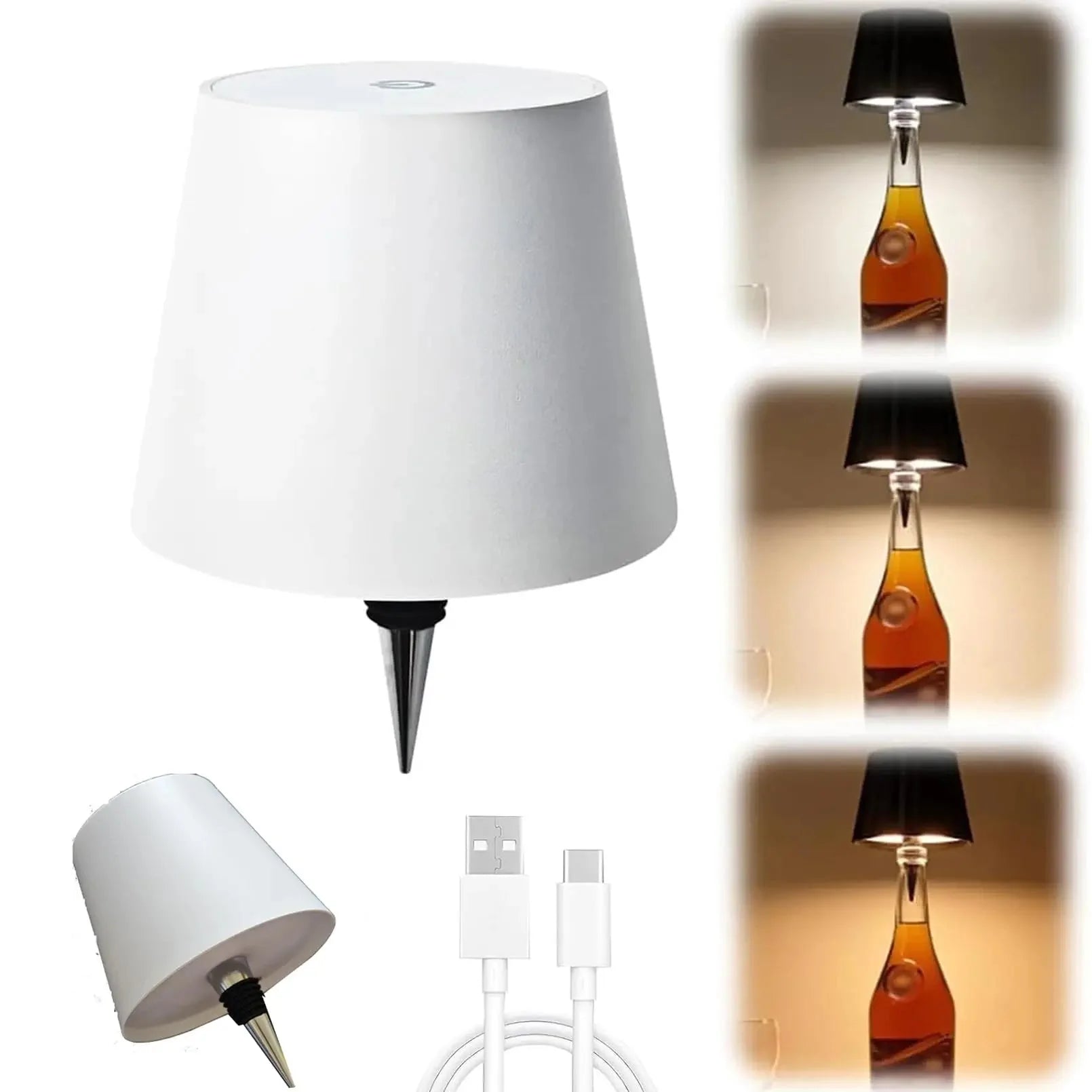 Lampe de Chevet Sans Fil pour Bouteille - H