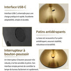 Lampe de Chevet Tactile Effet Cristal Vintage - A