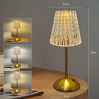 Lampe de Chevet Tactile Effet Cristal Vintage - A