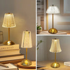 Lampe de Chevet Tactile Effet Cristal Vintage - A