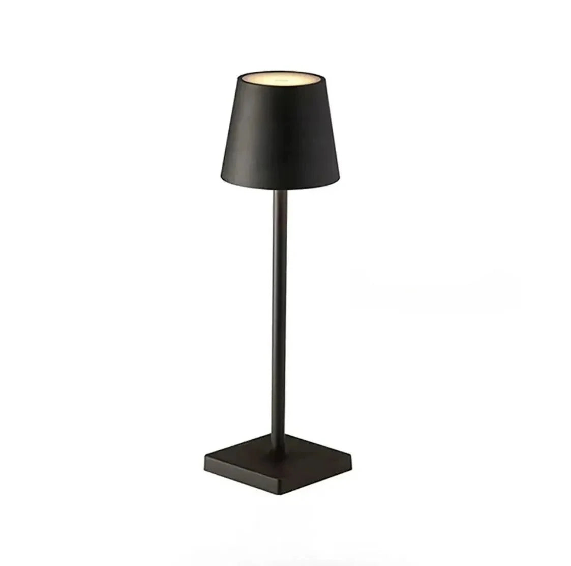 Lampe de Chevet Tactile Minimaliste Sans Fil - Noir