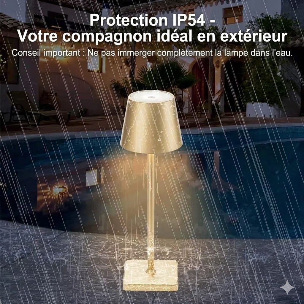 Lampe de Chevet Tactile Minimaliste Sans Fil - Rose