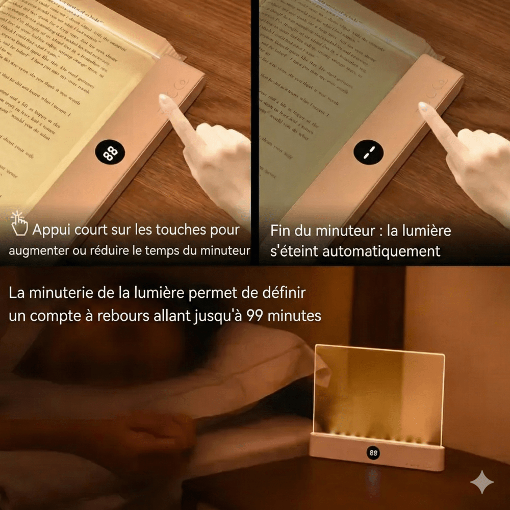 Lampe de Lecture Rechargeable - Rose
