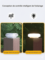 Lampe LED Solaire pour Poteau -