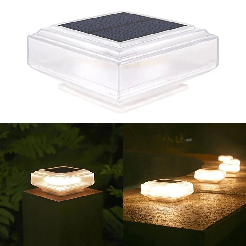 Lampe LED Solaire pour Poteau -