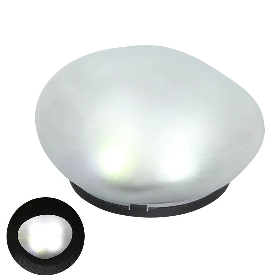 Lampe Solaire Galet - Blanc