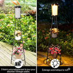 Lampe Solaire sur Pied avec support plante -
