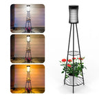 Lampe Solaire sur Pied avec support plante -