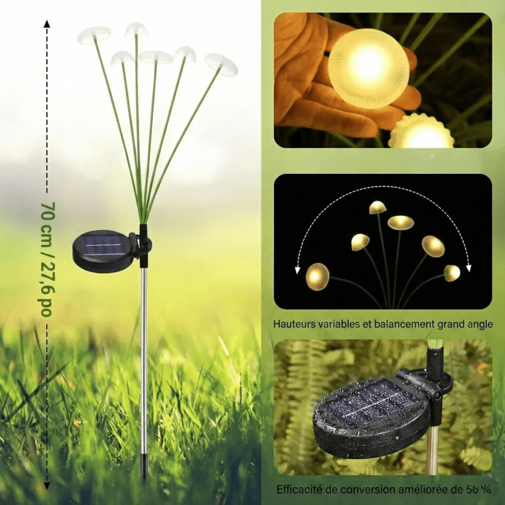 Lampes Méduse Solaire Jardin - B