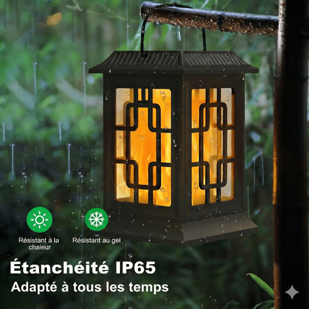 Lanterne Exterieur Effet Flamme - Simple