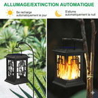 Lanterne Exterieur Effet Flamme - Simple