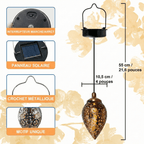 Lanterne LED Goutte d'Eau Style Oriental à Suspendre -