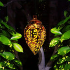 Lanterne LED Goutte d'Eau Style Oriental à Suspendre -