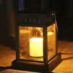 Lanterne Solaire Effet Bougie -