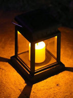 Lanterne Solaire Effet Bougie -