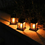 Lanterne Solaire Effet Bougie -